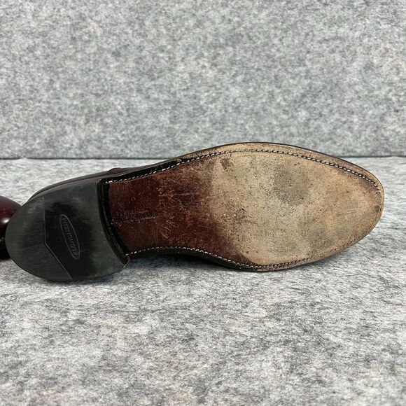 Vtg FLORSHEIM ROYAL IMPERIAL Cordovan Leather Saddle Oxfords Sz 8 - Picture 6 of 10